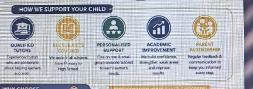 Site Skills Tutors learner support categories